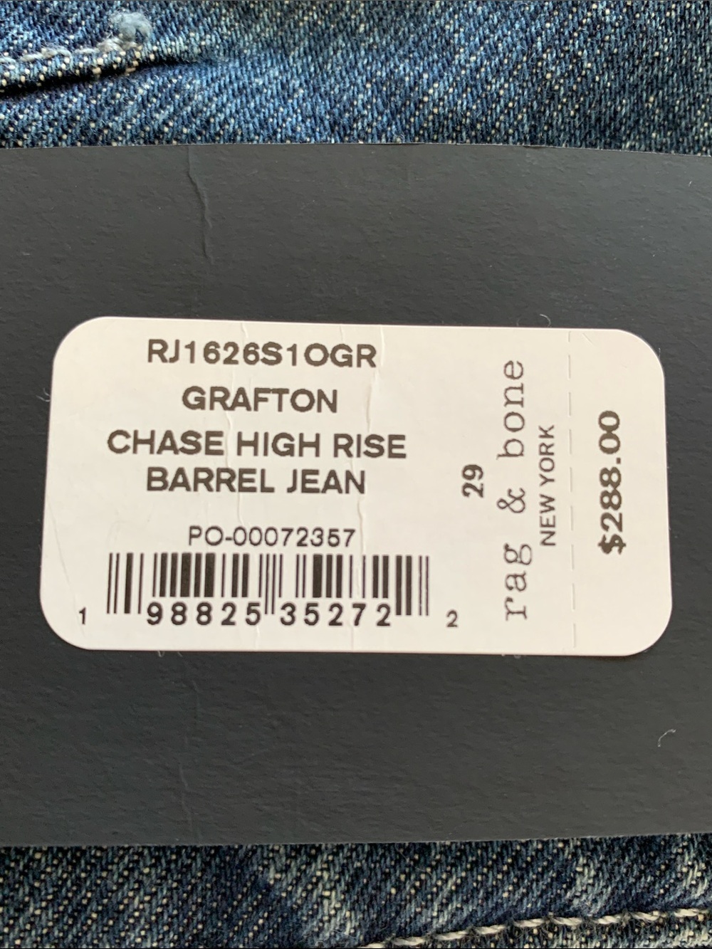 rag & bone Chase High
Rise Crop Barrel Leg Jeans
👖 size 29
Color: Grafton - Picture 8 of 13